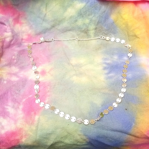 BRAND NEW madewell silver disc necklace. Good for layering or all alone